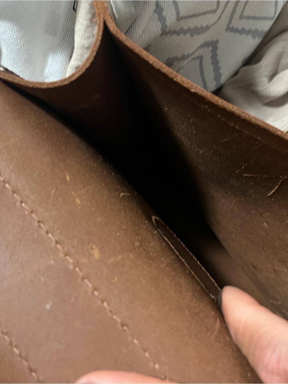 Classic Leather Backpack in Chestnut Brown - Picture 3 of 5